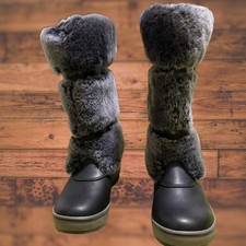 UGG W Australia 'Lilyan' Shearling Winter Waterproof Boot Shoe Black 7 Women s