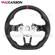 Full Leather Sport Steering Wheel Fit Mazda Mx-5 Miata 2016-2025 Red Line Full Leather Sport Steering Wheel Fit Mazda Mx-5 Miata 2016-2025 Red Line