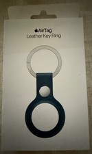 Apple AirTag Leather Key Ring MHJ23ZM/A Baltic Blue