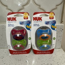 Nuk Orthodontic Latex Pacifier 18-36 Months Blue Green