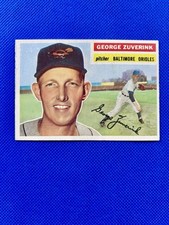 1956 Topps #276 George Zuverink Baltimore Orioles mid-level EX-MT B56#276A1