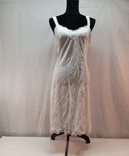 Vintage Olga White Nightgown with Lace