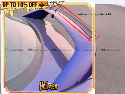 For Honda 96 -01 Integra DC2 Typ-R EP Type Rear spoiler addon Flap Carbon Fiber