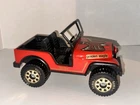 Vintage Tonka Golden Eagle Jeep Red Pressed Steel CJ-5 CJ-7 Great shape decals