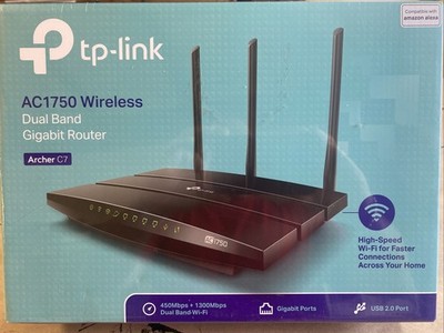 TP-Link Archer A7 AC1750 Wireless Dual-Band Gigabit Router Black - New In Box