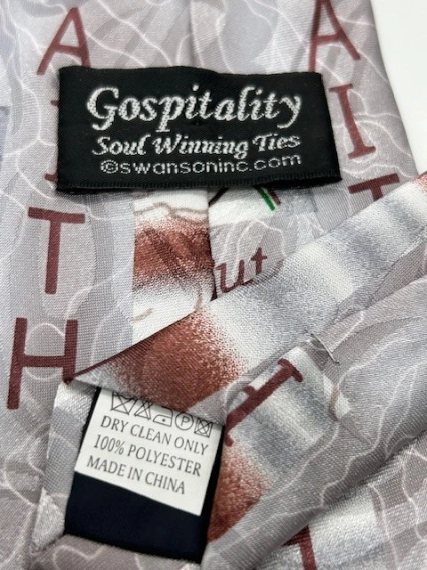 Corbata Gospitality Soul Winning para hombre I Corinthians 13:13 talla 3 7/8" x 59" Foto 3 de 4