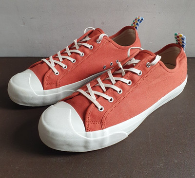 YMC Orange Canvas Sneaker Budapester, You Must Create Größe UK 11, EU 45, US 12 sehr guter Zustand