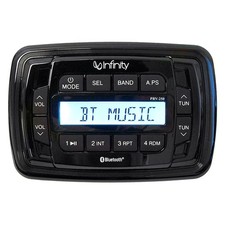 Infinity Black AM/FM/MP3/USB/Bluetooth Stereo Receiver