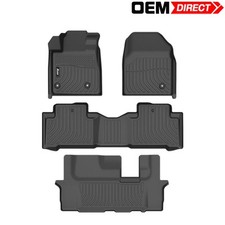 For 2009-2015 Honda Pilot 8 Seats Tpe Floor Mats Carpets Heavy Duty Guard 4pcs