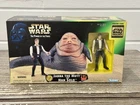 Brand New Star Wars Power Of The Force Jabba the Hutt and Han Solo Figure POTF