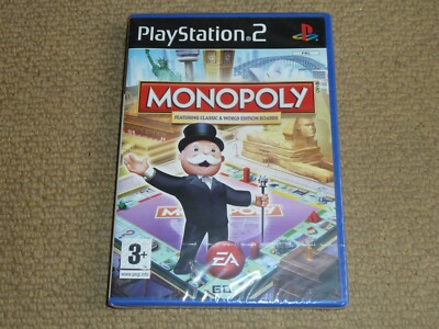 MONOPOLY Classic & World Boards SONY PLAYSTATION 2 PS2 BRANDNEU FACTORY SEALED