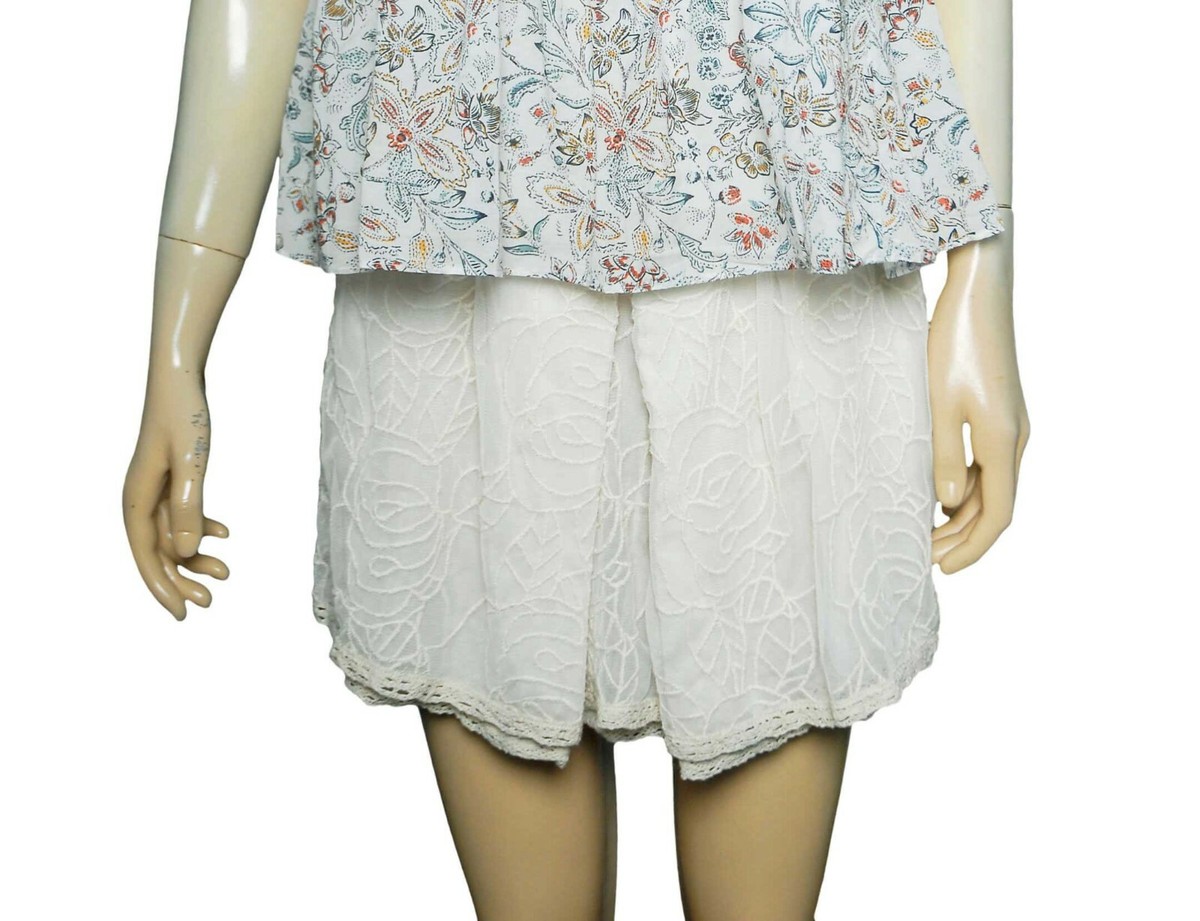 Sezane Billie Tank Top M 8 Women Casual Printed Ruffle