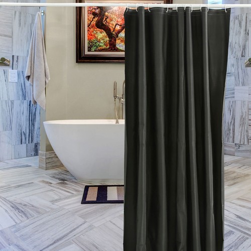 Shower Curtain Waterproof Mould Proof Bathroom Curtains with Hooks 180x180cm - Picture 9 of 47