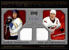 2005-06 Upper Deck Rookie Update Chris Thorburn/Rod Brind'Amour Rookie 611/999