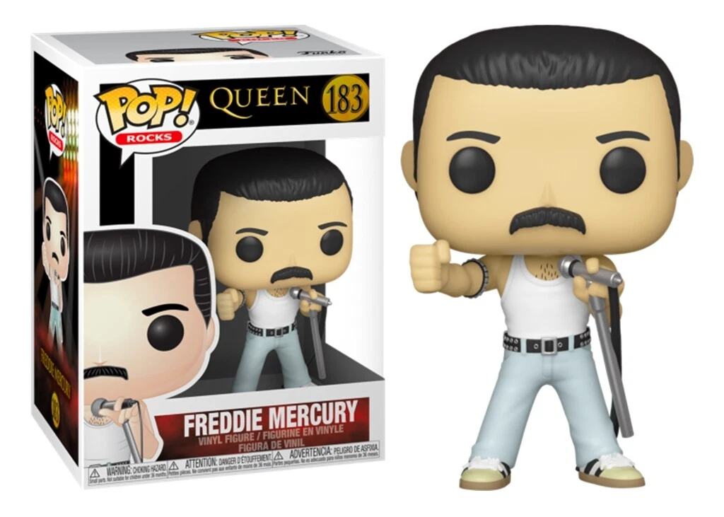 Funko POP Rocks FREDDIE MERCURY 183 RADIO GAGA Live Aid eBay