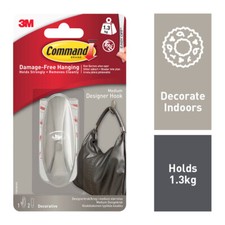 3M Command Damage Free Self Adhesive Hooks Various Styles for Indoor Outdoor Use
