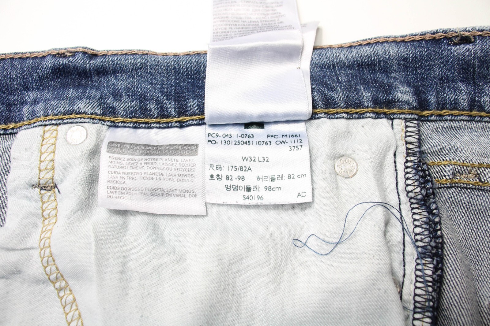 LEVI'S 511 Jeans Men's W32/~L28 Slim Fit Stretch Zip Fly Fade Effect thumbnail 8