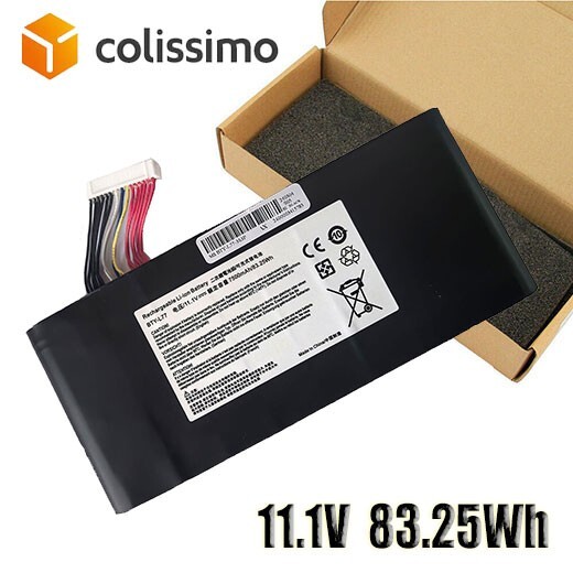 Batterie BTY-L77 haute capacité 7500mAh pour ordinateurs MSI GT72VR et GT72 6QE