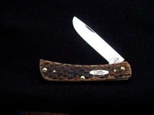Case XX Amber Bone SS Sodbuster Jr. Pocket Knife