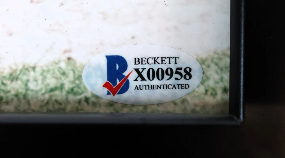 Foto autografiada de Bob Gibson 8x10 enmarcada Beckett certificado de autenticidad Foto 3 de 3