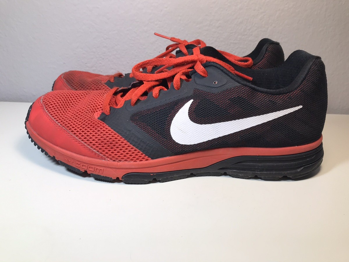 Nike Mens Zoom Fly 630915-601 Black Red Running Shoes Sneakers
