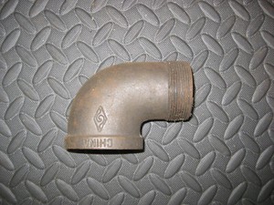 2-Inch Black Street Elbow