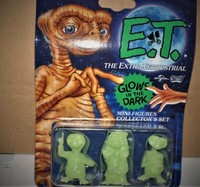E.T. Der AußErirdische Glows In The Dark 3 Figuren Je Ca.4-4,5 Cm Neu,Ovp,Lizenz