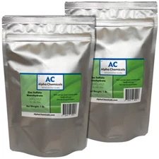 Zinc Sulfate Monohydrate Powder - 35.5% Zn - 2 Pounds