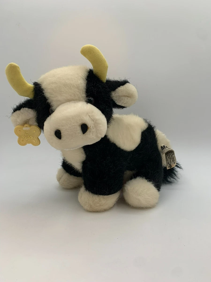 Rare Russ Berrie Moo Plush Stuffed