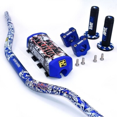 ProTaper Motorcycle Handlebar 1-1/8'' Dirt Bike Bars Grips Handle Pad ATV Quad