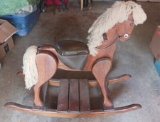 Vintage Rocking Horse " Woods of America " 1984 life size Rocking Horse