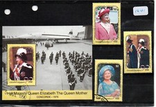 GRENADA GRENADINES 1990 SG1262 - SGMS1265 80th BIRTHDAY OF QUEEN MOTHER. Used