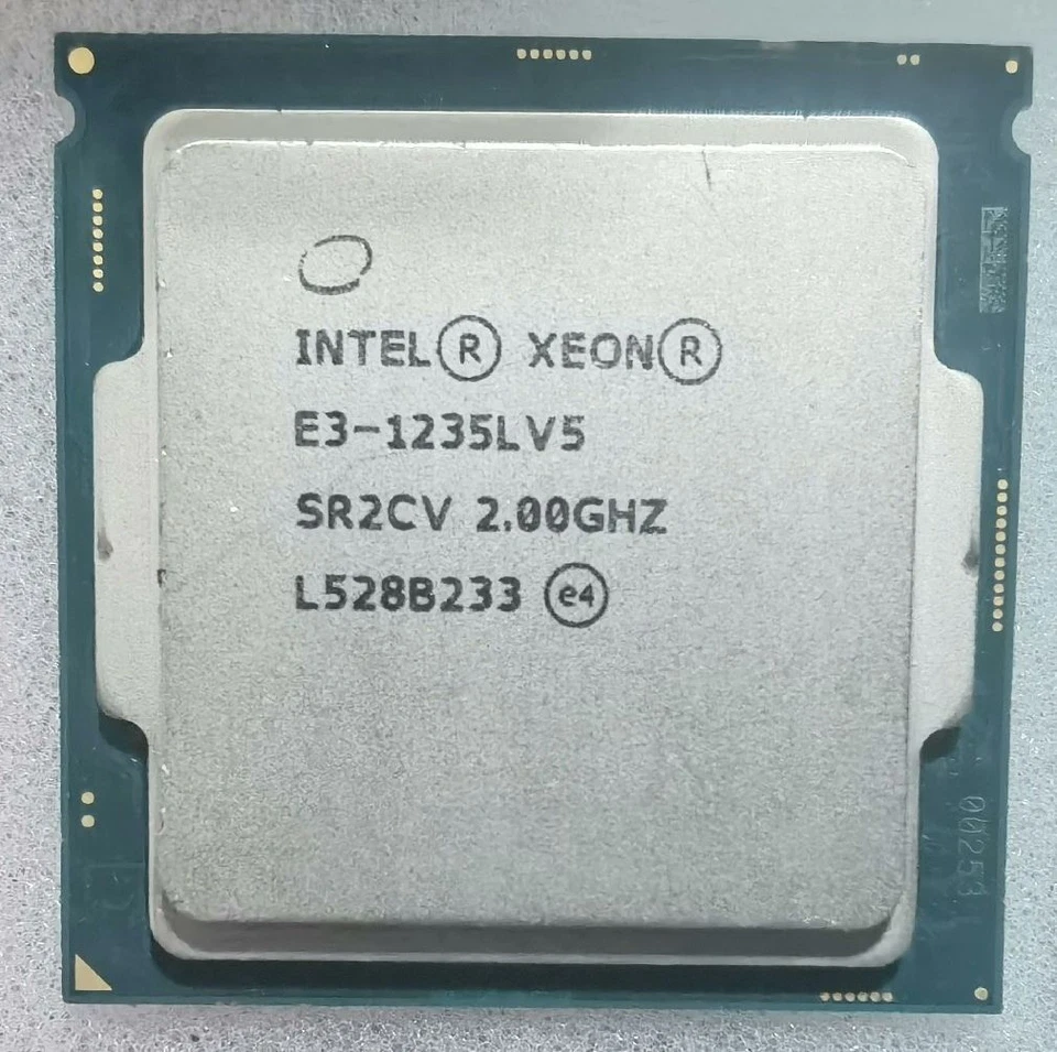 Intel Xeon E3-1235L V5 LGA-1151 CPU Processor 2.00 GHz 4-Core 8MB 25W GPU P530 - Image 2 of 2