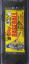 1982 Topps Baseball Grocery Rack Pack BBCE w Carl Yastrzemski & Pete Rose Top