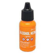 Ranger, Tim Holtz Alcohol Ink, Neon, Ignite Orange, .5 fl oz, New 2025 Luminous