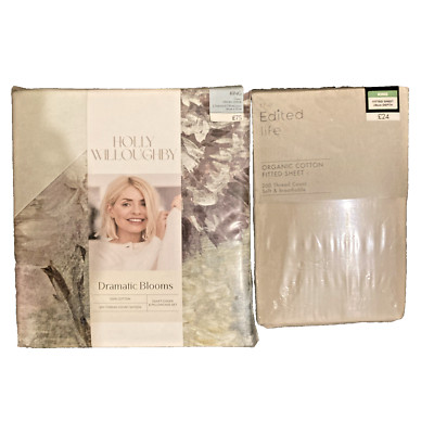 HOlLLY WILLOUGHBY BETTWÄSCHESET MIT BAUMWOLLE BIO SPANNBETTLAKEN