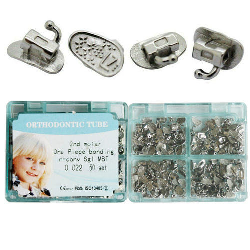 200pcs Dental Orthodontic Buccal Tubes 1st 2nd Molar MBT Roth 022 Bondable Mesh - Picture 96 of 129