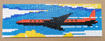 Ministeck Flugzeug *** 3 Tafeln *** 4 Steckverbinder *** TOP