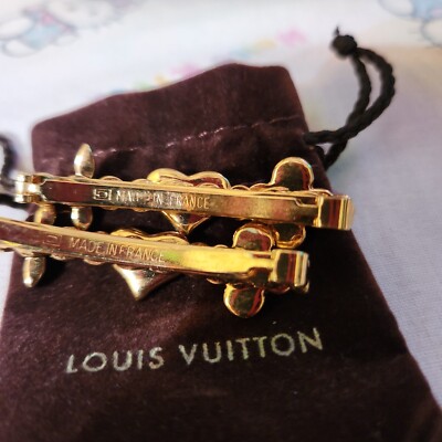 Rare Authentic LOUIS VUITTON Sweet Monogram Hair Clips Pair  display picture 1