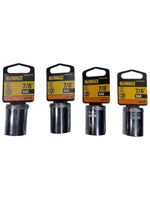 DeWalt DWMT86452OSP, DWMT74592OSP 7/8'' SAE 6pt & 12pt Socket (LOT OF 4) **SALE**