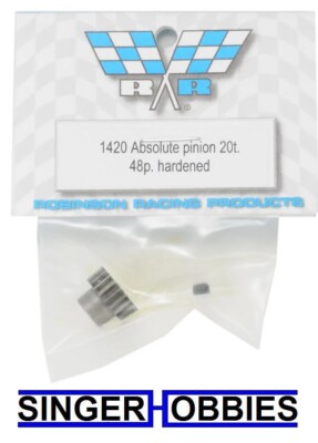 Robinson Racing RRP1420 Super Hard Absolute 48P Steel Pinion Gear 3.17mm 20T HH