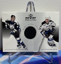 1999-00 Upper Deck MVP STANLEY CUP EDITION LECAVALIER SVOBODA #GC-LS PUCK 1:196