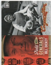 2012 Panini Cooperstown FIELD GENERALS #10 Bill Dickey Yankees insert 15
