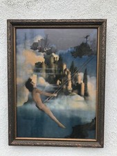 Vintage Maxfield Parrish Print The Dinkey-Bird c.1905 16 1/2