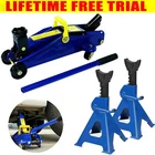 Hydraulic Floor Trolley Jack Lifting Scissor Jack Heavy Duty Car Van Lifting NEW