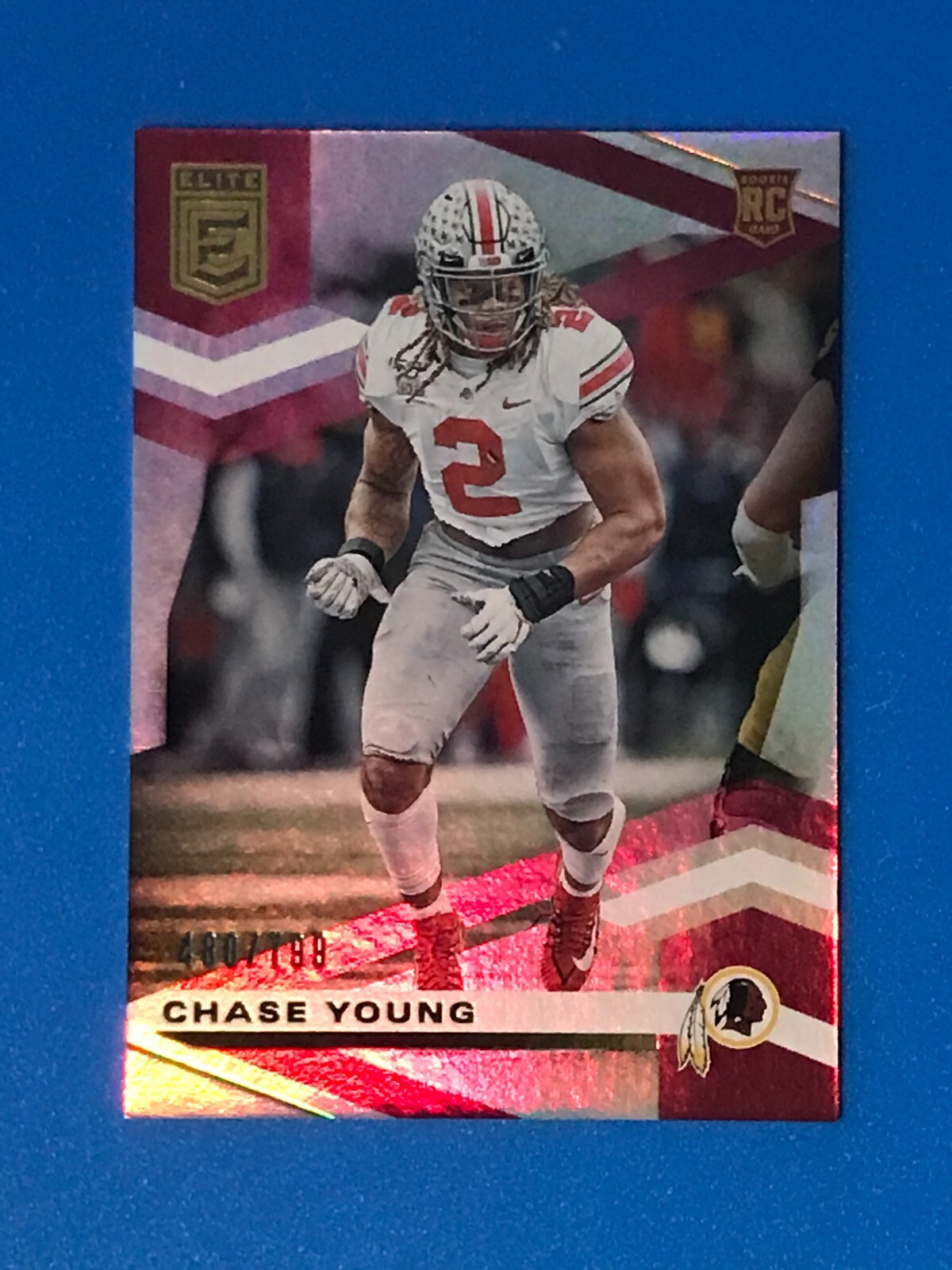CHASE YOUNG #105 - 2020 DONRUSS ELITE - SILVER PARALLEL ROOKIE RC /799