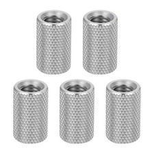 5Pcs M8 Knurled Thumb Nuts Stainless Steel Lock Adjusting Nuts D12 x H25mm