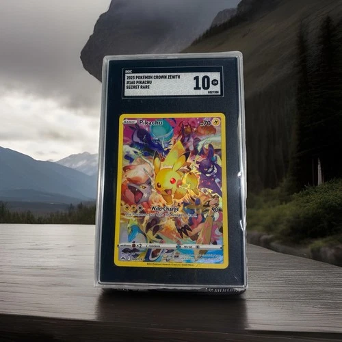 2023 Pokemon Crown Zenith Pikachu Full Art Secret Rare #160 SGC 10 Gem Mint 💎