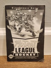 Mutant League Hockey Sega Genesis Manual Only - Authentic