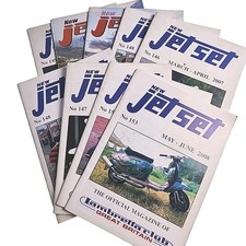 9x New Jet Set Offical Magazine Lambretta Club Book Lot